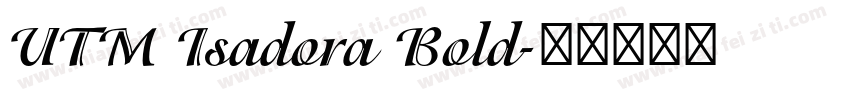 UTM Isadora Bold字体转换